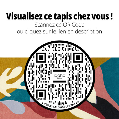 Tapis Mathilde IDAHO - QR Code réalité augmentée I Axodeco.fr