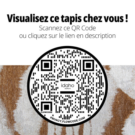 Tapis Nairobi IDAHO - QR Code réalité augmentée I Axodeco.fr