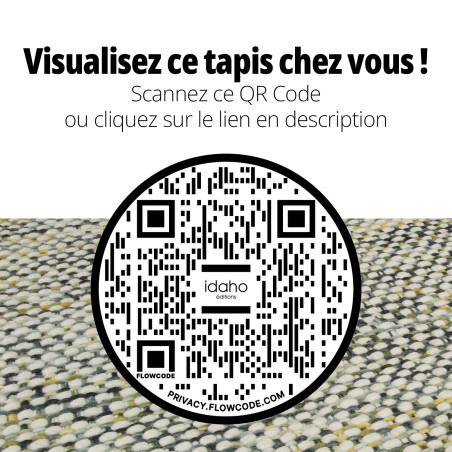 Tapis Coachella IDAHO - QR Code réalité augmentée I Axodeco.fr