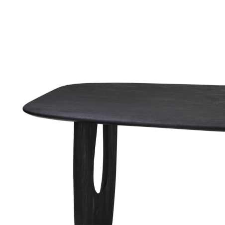 Table de salle à manger CASTLE LINE en acacia noir Panton - Zoom I Axodeco.fr