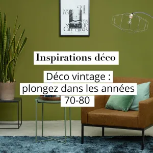 ✨ Adoptez le style vintage pour une déco chaleureuse et pleine de caractère. ✨

Misez sur des matières rétro comme le velours, le cuir ou la...