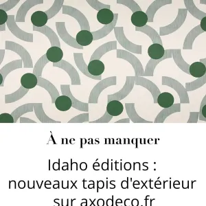 Découvrez les nouveaux tapis extérieur Idaho éditions disponibles sur axodeco.fr ! 😍☀️✨

Que ce soit pour habiller une terrasse, un...