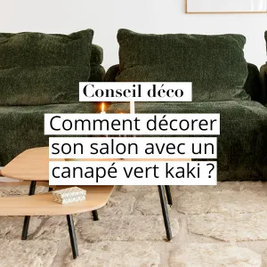 🍃 Kaki attitude !
 Le canapé vert signé @sits_furniture s’impose comme la pièce phare de votre salon.

Sublimez-le avec un tapis crème...