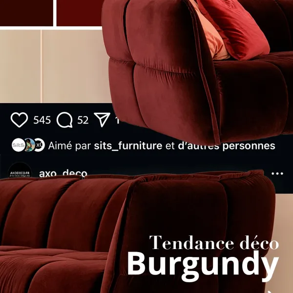 Cap sur le burgundy 🍷✨

C’est la couleur phare de la déco automne-hiver 2025-2026 pour un salon élégant, chaleureux et tendance. Une teinte... Galerie Instagram
