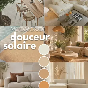 ☀️ Douceur solaire

Baigné de teintes chaleureuses et lumineuses, ce moodboard célèbre la douceur des beaux jours à travers une palette de...