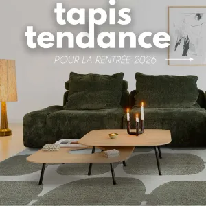 🍂 Les tapis tendances de la rentrée 2026

Avec l’arrivée de l’automne, le tapis devient plus que jamais un élément clé pour réchauffer...
