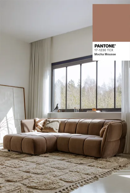 Mocha Mousse : la couleur tendance Pantone 2025 qui réchauffe votre décoration intérieure